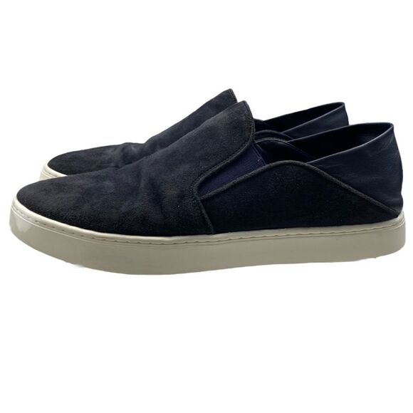 VINCE Garvey Suede Slip-on Mules Sneakers Black 38.5 - Picture 6 of 11